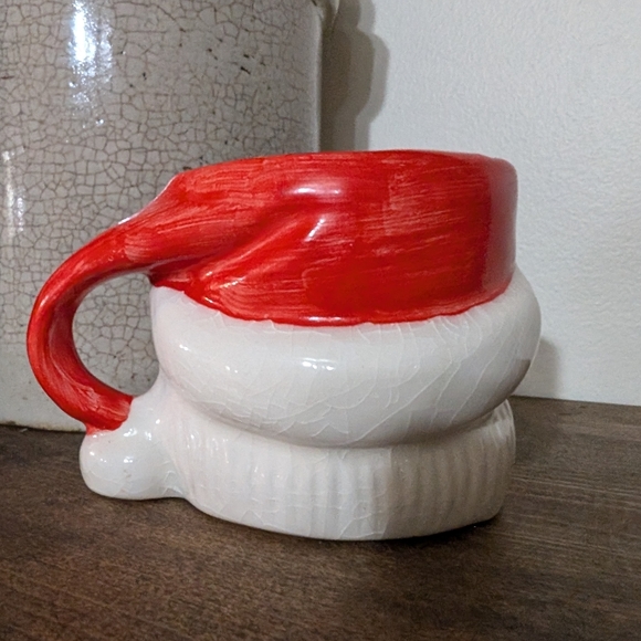 Vintage Santa Mug Antique Christmas Holiday Decor Cottagecore Farmhouse MCM - Picture 7 of 7